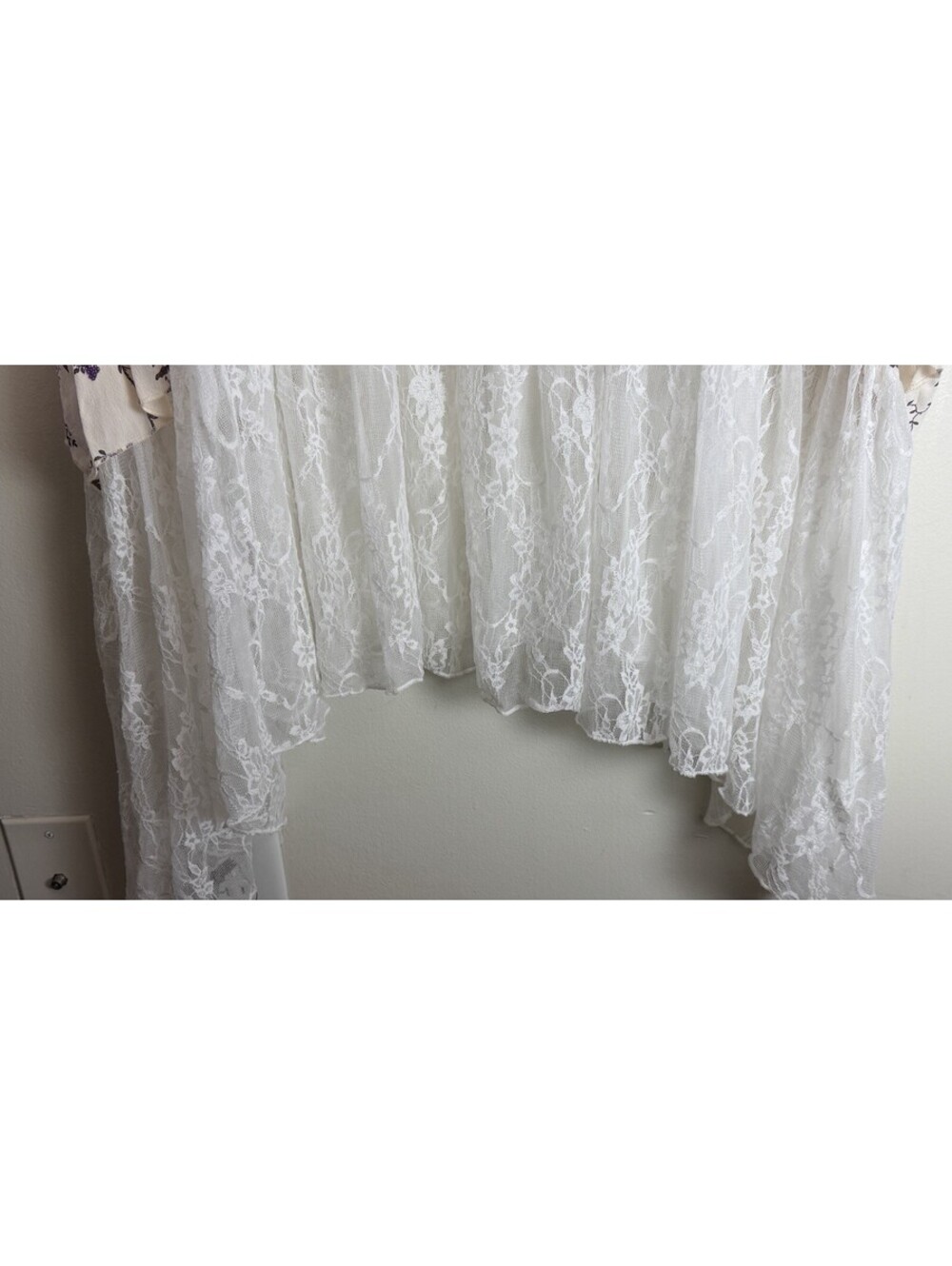 Marrika Nakk Floral Lace Dress Tiered  Boho Wedding Mariposa Dress 0/S - Picture 6 of 9